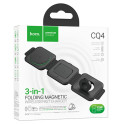 Hoco CQ4 Statie Incarcare Wireless, MagSafe, 15W, Qi Charging, Folding, 3 in 1, Black