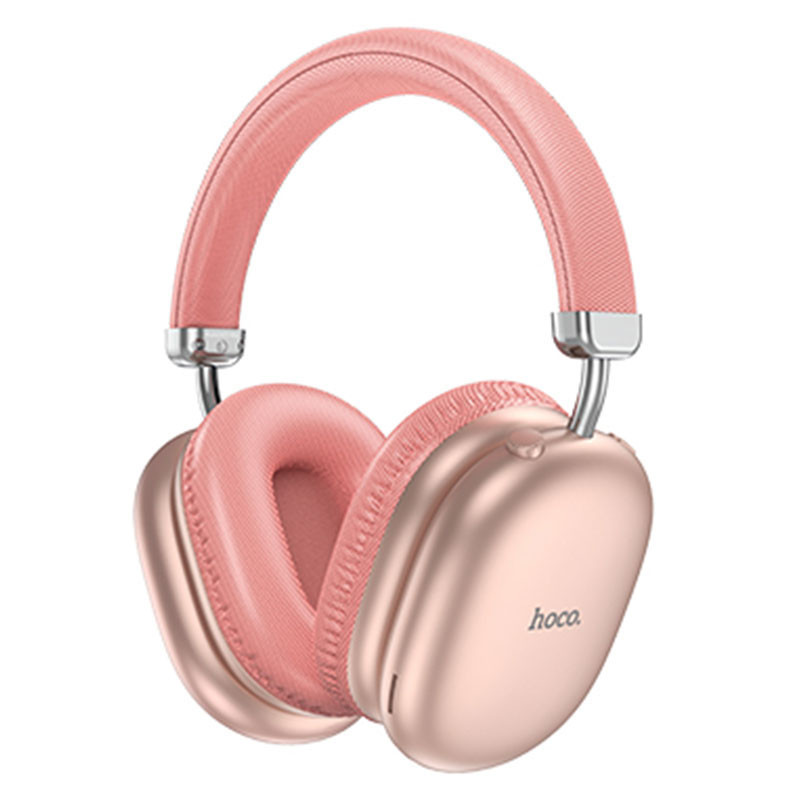 Hoco W35 Max - Casti Wireless, Over Ear, BT 5.3, Stand-By 200h, 800mAh, suport card, Joy | Blue Sky