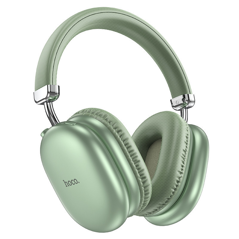 Hoco W35 Max - Casti Wireless, Over Ear, BT 5.3, Stand-By 200h, 800mAh, suport card, Joy | Blue Sky