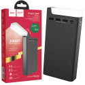 Hoco J62 Baterie Externa, 3xUSB-A, Wireless Charging, lampa LED, 30.000 MAh, Black