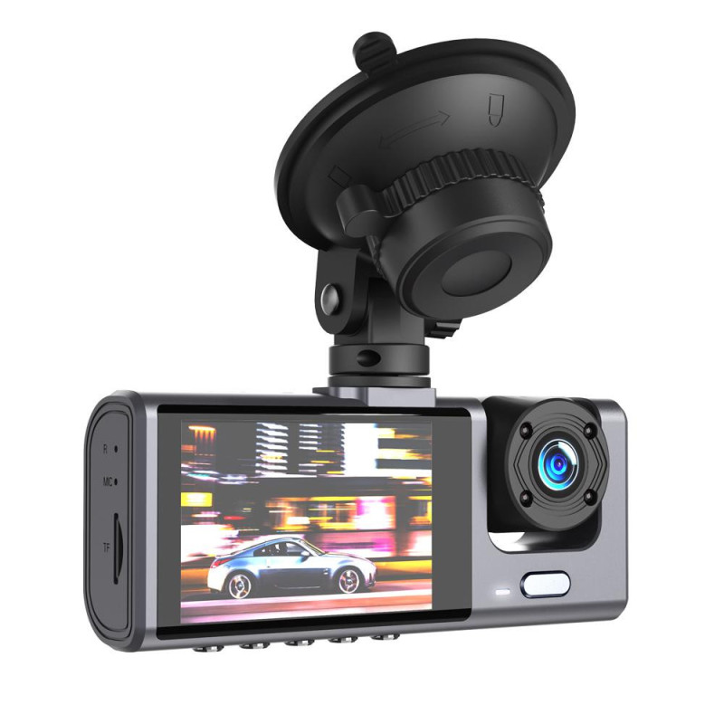 XO XJ03 Camera video Auto, Dual, Fata Spate Habitaclu, HD 1080, Black