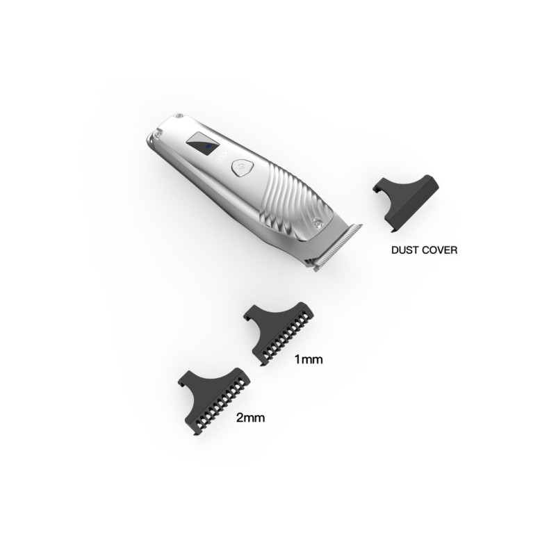 XO Aparat, Trimmer Barba / Par, portabil, 5W, Crome Silver