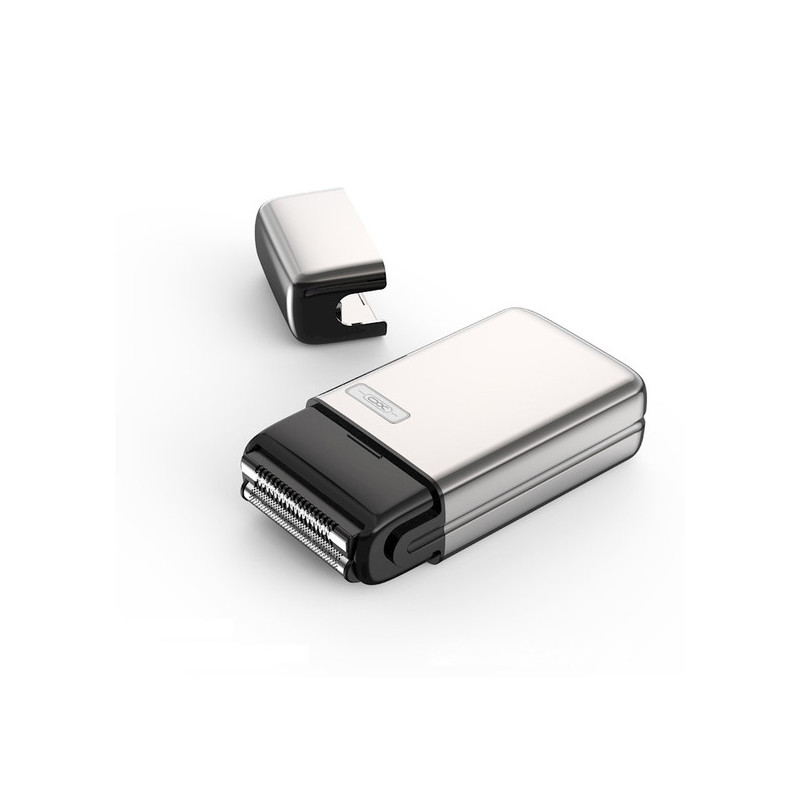 XO Aparat de ras barba, portabil, Double Blade, 5W, Waterproof, Crome Silver