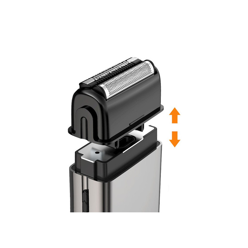 XO Aparat de ras barba, portabil, Double Blade, 5W, Waterproof, Crome Silver