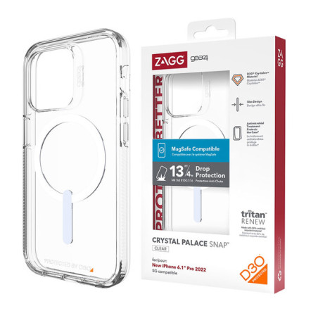 Husa gear4 iPhone , ShockProof cu MagSafe, Clear